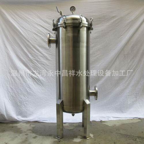 温州厂家直供60吨/时侧进式废水污水河水过滤双袋2号袋式过滤器