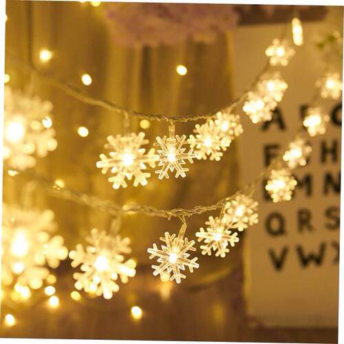 Snowflake LED Light Christmas Decorations For Home Hanging 1