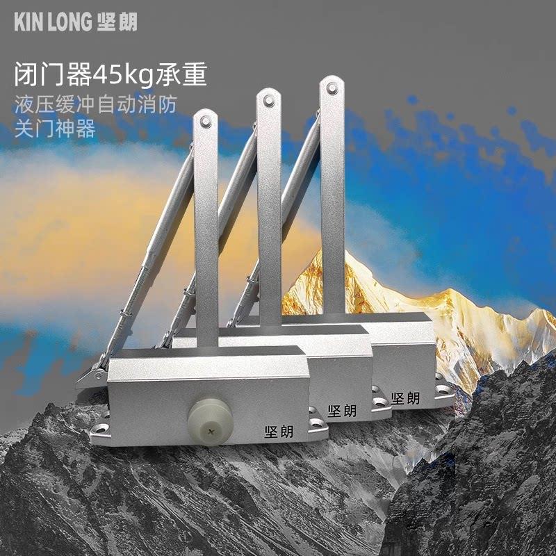 坚朗闭门器45kg液压定位缓冲自动消防火门关门家用65kg闭合WB021图片