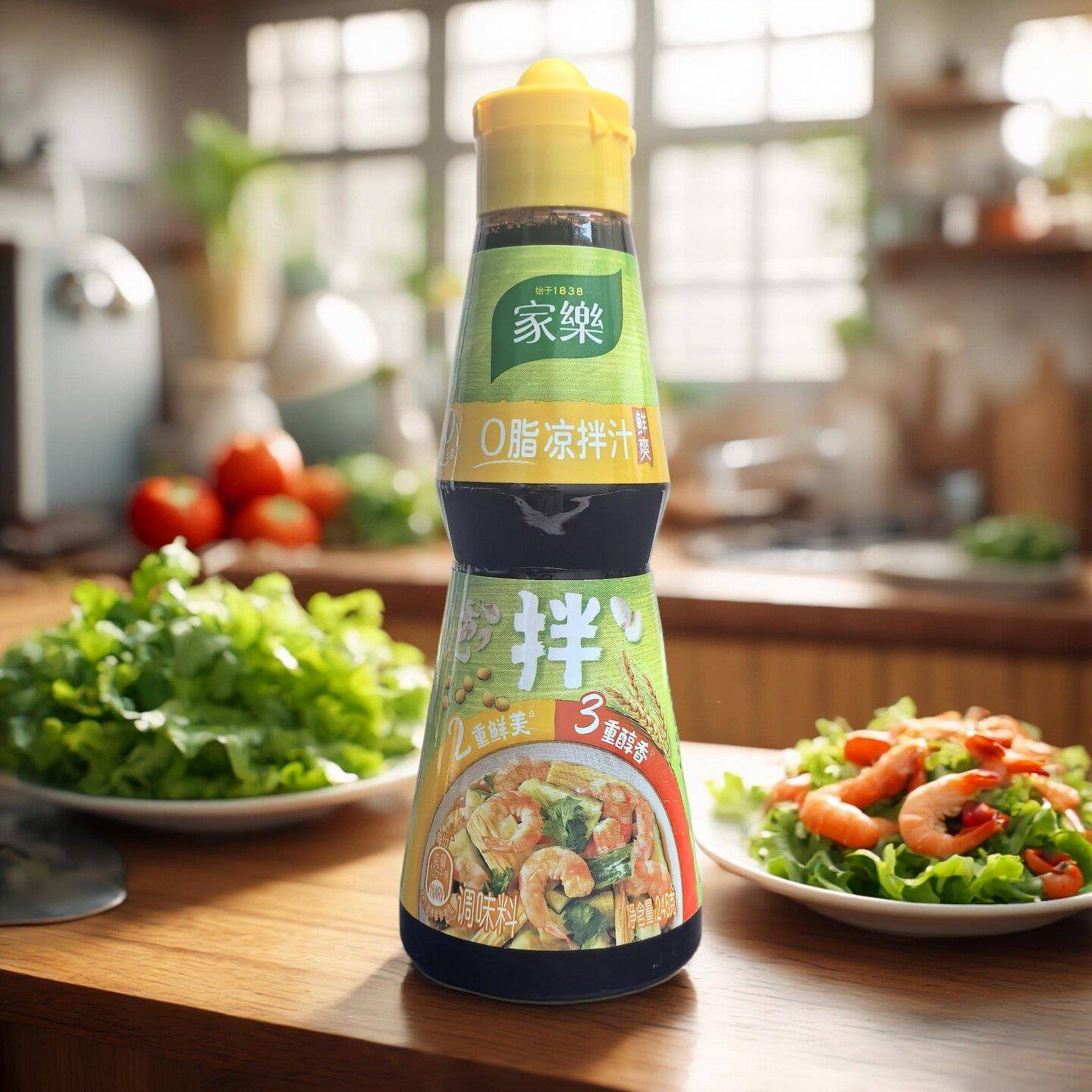 家乐0脂凉拌汁鲜爽调味料245g家用餐饮凉拌菜蘸料汁凉拌菜调味汁图片