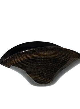 现代琉璃ESI金装箔条纹黑果盘摆件厅家居样板房客色厅餐厅家具展