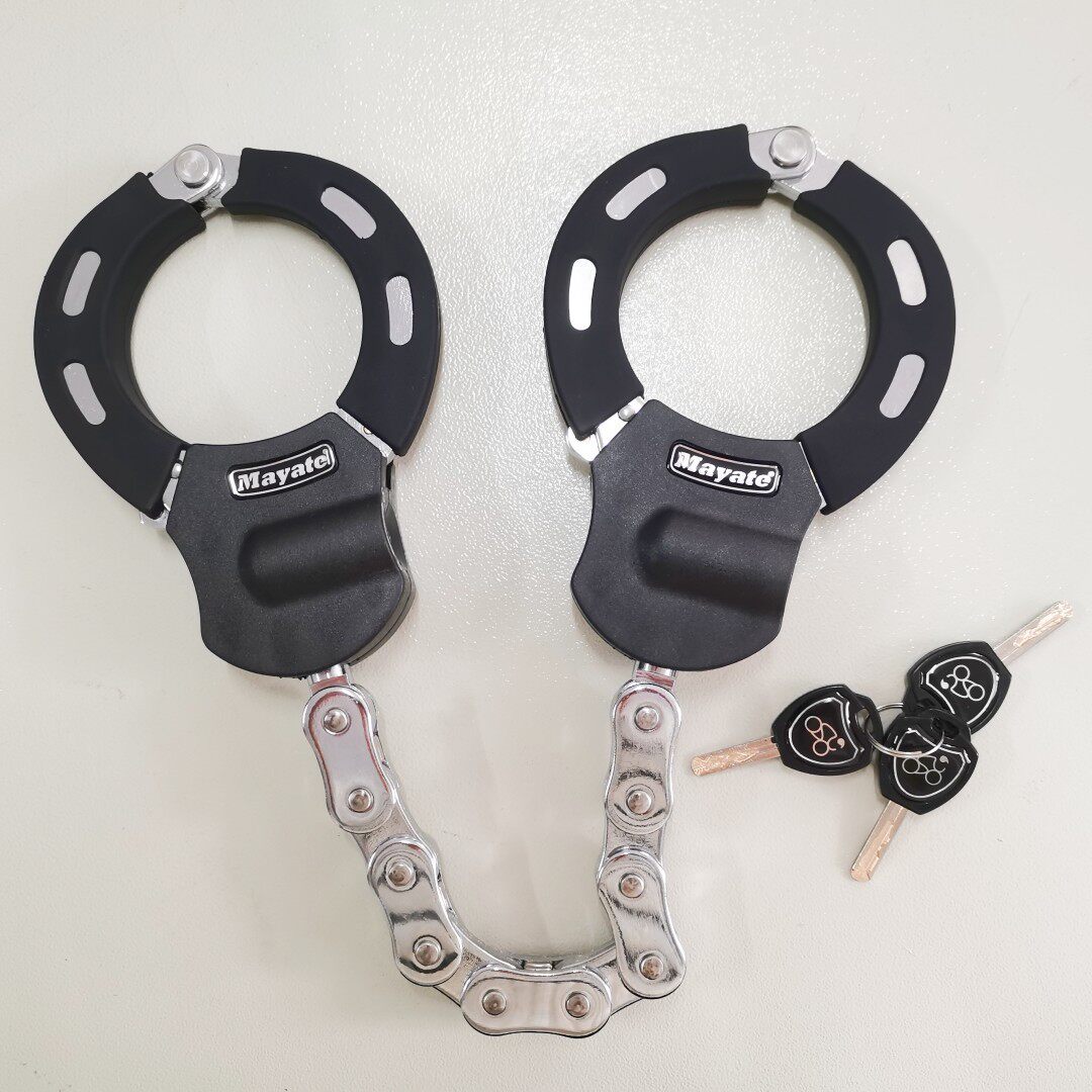 温州高端mayate玛娅特电动滑板车锁摩托车锁自行车锁链条锁带包