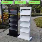 不锈钢落地资料架展示牌商场房产户型图宣传展架玫瑰金