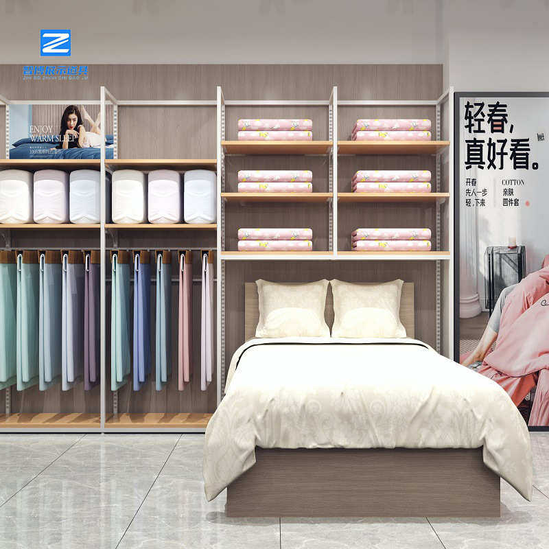 高端家纺店展示架精品货架商场服装连锁店陈列架整店设计定制厂家