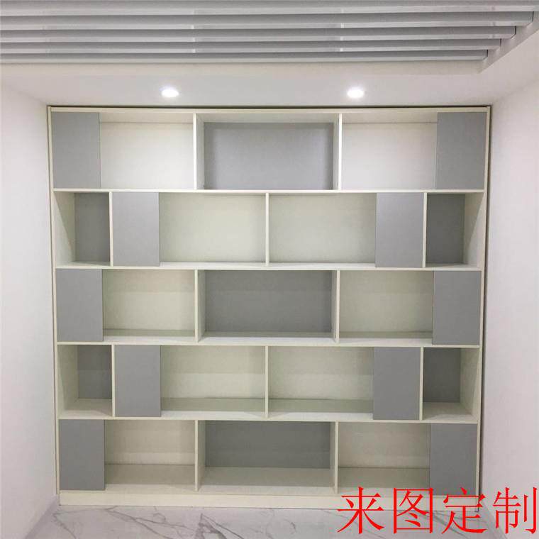 办公家具厂家板式文件柜客厅简易5层书柜入墙资料文件柜可定