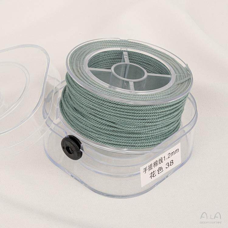 手搓棉线藏式文玩线绳五色线彩绳流苏绳子diy手工串珠编织棉线材