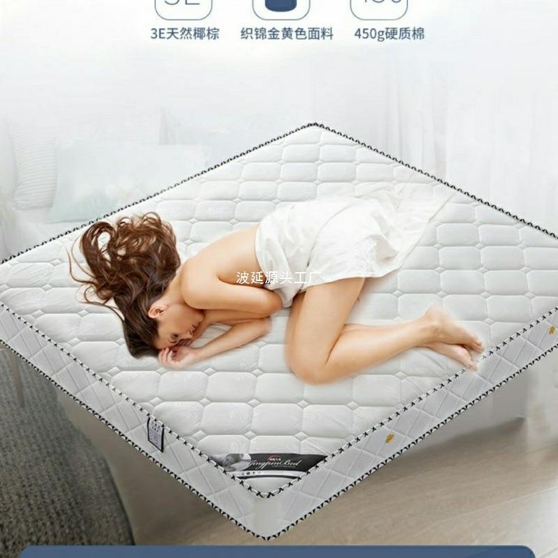 弹簧床垫20厚1用8米经济型双人偏15床软硬BOYANMCL两椰席棕垫硬梦