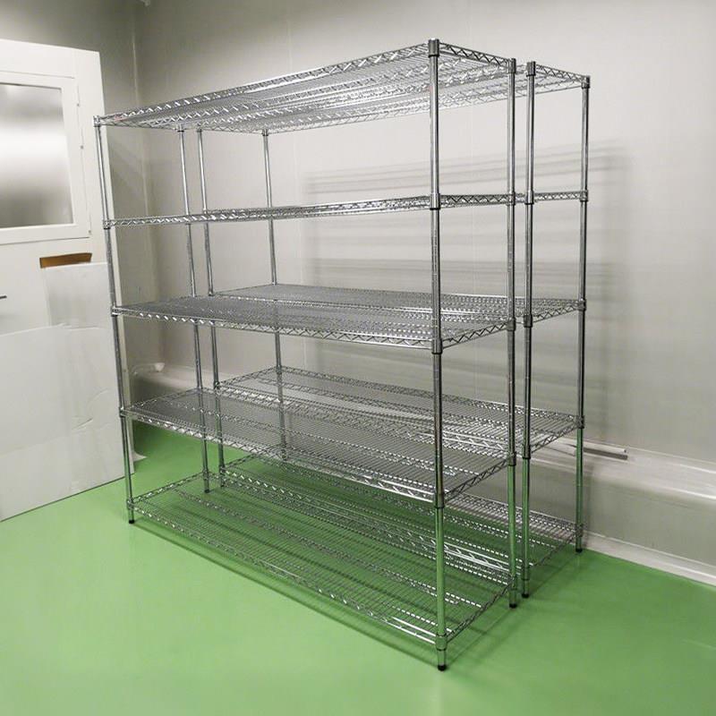 多层置物架不锈钢色收纳层架厨房置物架家用铁架阳台层架落地钢架