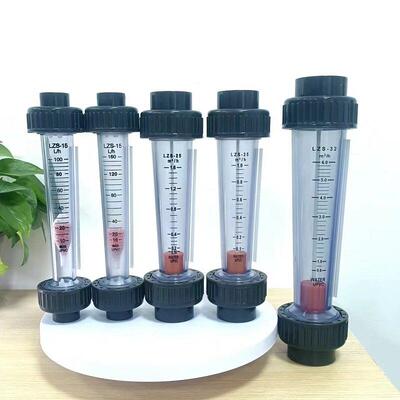 适用美标/日标接口LZS管道液体水塑料浮子流量计DN15/20/25转子流