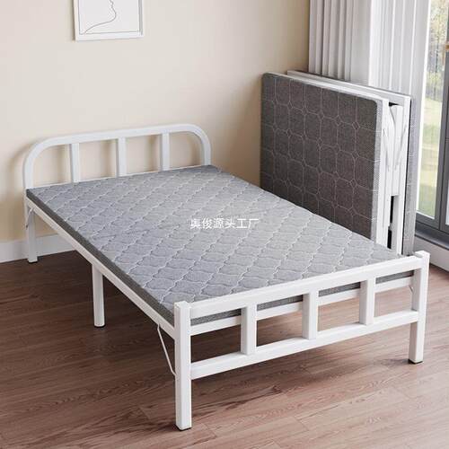 折叠床单人床成人简易午睡铁床家用便携办公室陪护宿舍出租屋午休