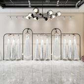 婚纱架子上墙壁挂落地式 店展示架陈列架 旗袍礼服架衣服挂衣架服装