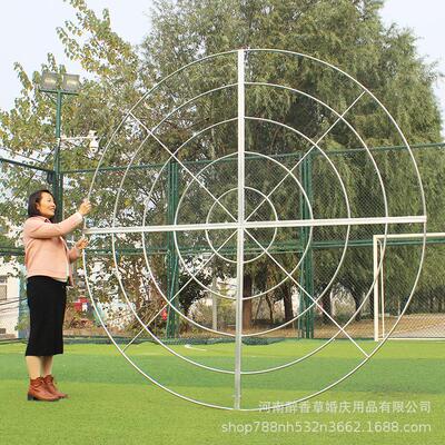 202圆新款铁婚庆YTO吊顶圆环艺线帘五层环婚礼布置吊顶纱装饰道5