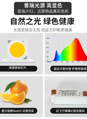 led入嵌式栅斗胆灯墙客厅343方通灯C洗OB单头双头吸顶格110v射灯