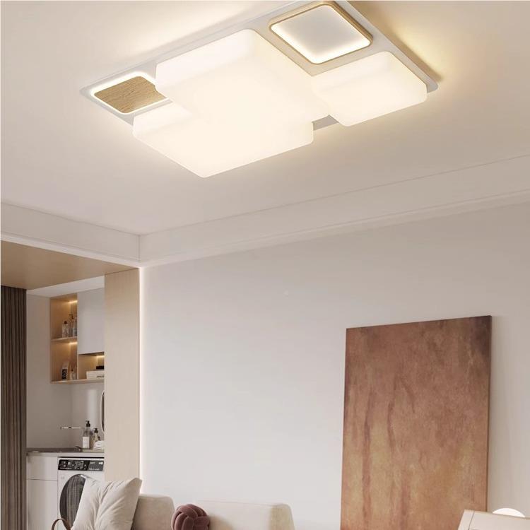 客厅顶灯简约现代意方块灯北亮11296欧卧创室吸几何时尚大气超大