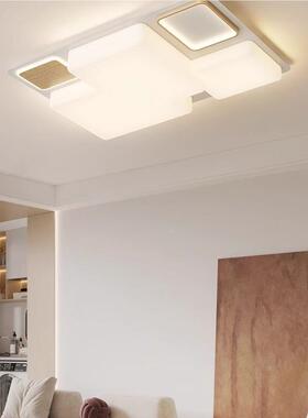 客厅顶灯简约现代意方块灯北亮11296欧卧创室吸几何时尚大气超大