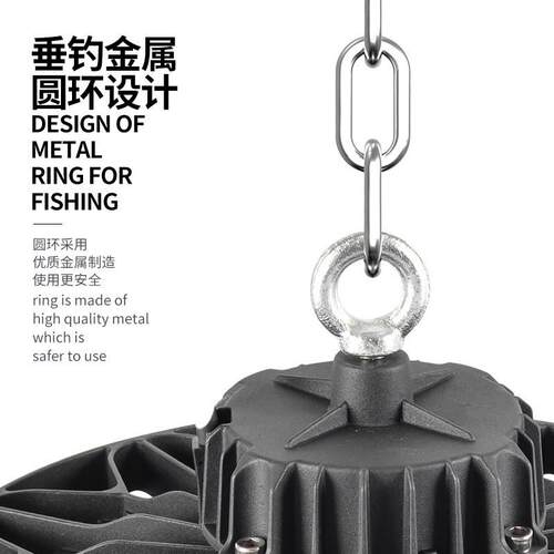 UFO工矿灯仓库厂房LED车间灯工厂50W100W150W200W照明天棚灯灯具