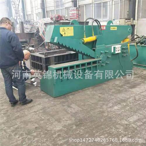鳄鱼型钢筋废料剪切机废旧金属下脚料压块剪切机液压鳄鱼剪价格