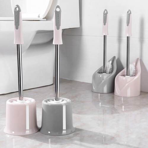 Extended Double-Sided Toilet Brush for Home Use, Long Handle