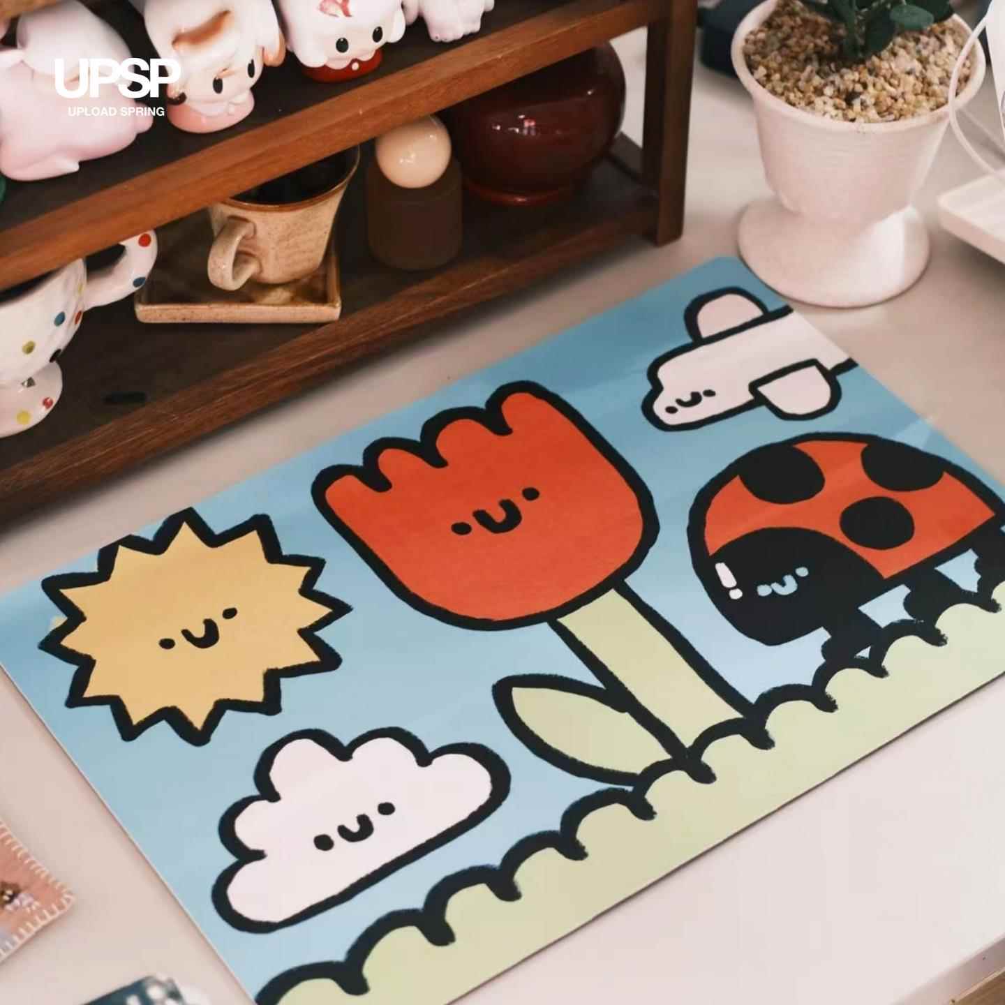 桌垫防油防水上传春天桌面垫餐垫餐桌垫鼠标垫隔热垫桌面保护垫