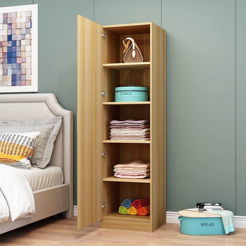 高档单门现代约储组装阳家用卧室出简租房挂衣柜木质收纳小柜子物