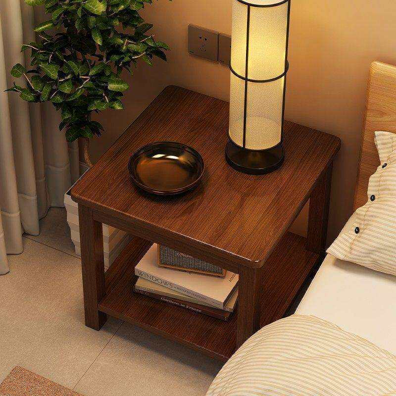 实木床头柜替代品2026新款家用卧室小户型中古风客厅沙发边几角几