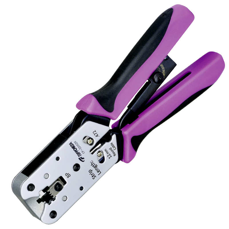 拓伏锐CP-3205ZR网线钳锌铝合金网络垂直压接钳六类8P压线钳子