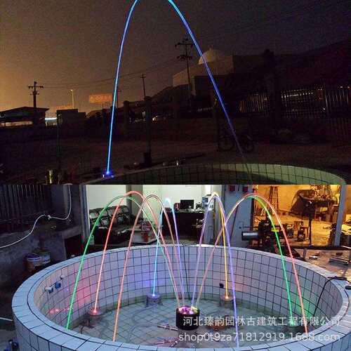 波光喷泉家411喷头全设备水景厂互动感应珍珠跳广泉场水池光亮套