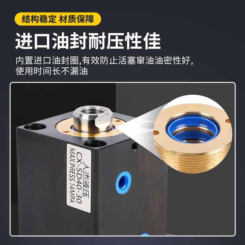 立式内牙卧式薄型液压油缸液压油缸方形模具油缸油缸商用双向油缸