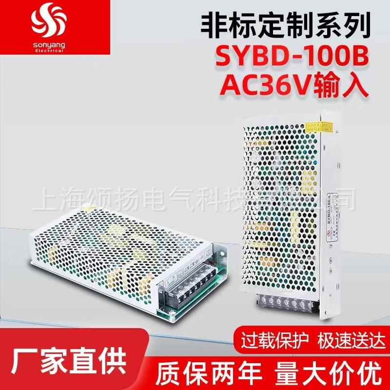 上海颂扬非标SYBD-100B输入AC36V输出DC24V5V双组输出开关电源