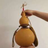 空心开口腰部葫芦挂件客厅天然玄关葫芦东西摆件中间家居装 特大号