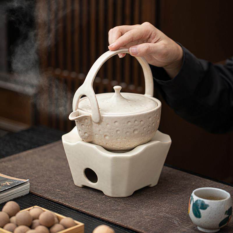 叶屿 梨汤煮茶壶侧把嘟嘟壶围炉煮茶泡茶器煮水壶云朵围炉温泡茶