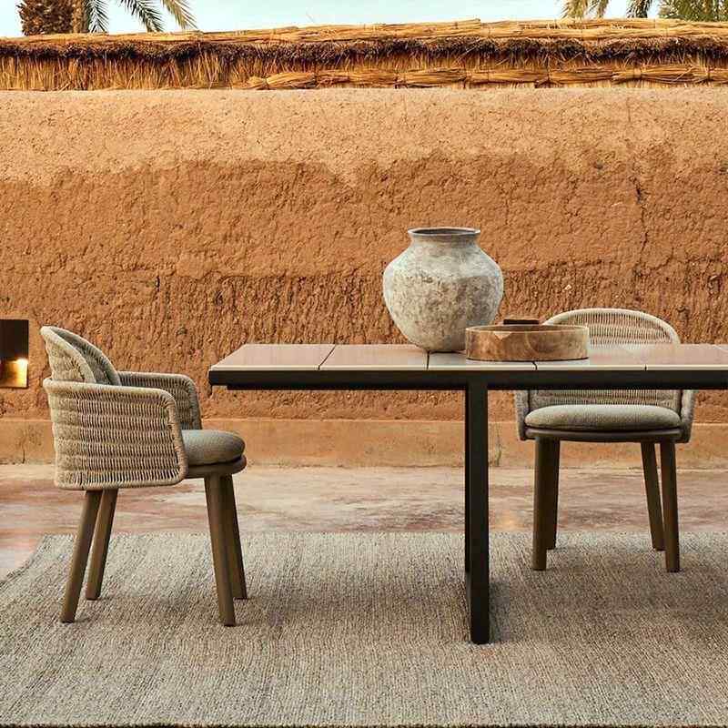 北欧户外椅花园别墅庭编院防柚木藤餐桌椅水防晒桌实木柚木艾黎户,商业/办公家具,商用藤编家具,淘宝优惠券,粉丝福利购,淘宝优惠卷