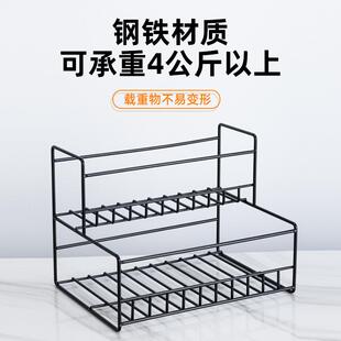 GZ6M铁艺果露架糖浆架果酱果糖瓶子挤压专用置物架桌面双层收纳架