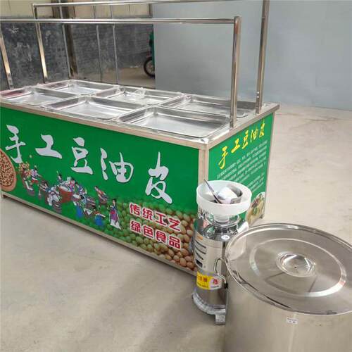 小型油皮机饭店式即食鲜腐竹油皮机方盒圆盒腐竹油皮机