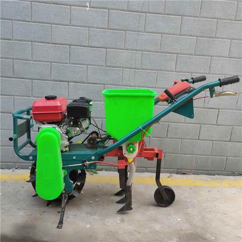 汽油式玉米播种施式肥TIH播机 新机型手推播种 种机视频