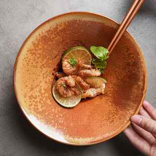 alaniz南兹米娜斗笠碗陶瓷单个米饭碗个性吃饭碗家用汤碗大号面碗