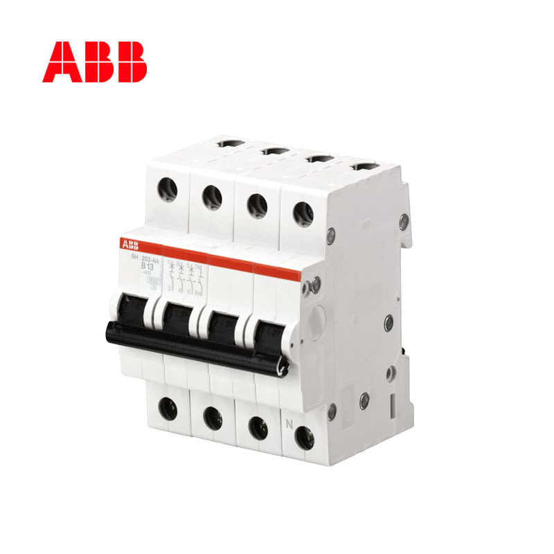 ABB微型断路器380V三相四线空气开关空开微断SH204-C63;10104029