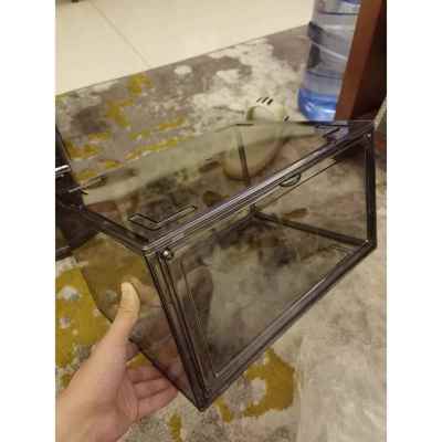 亚克力全透明鞋盒侧正开球鞋收纳盒展示盒磁吸车载防氧化鞋墙鞋柜