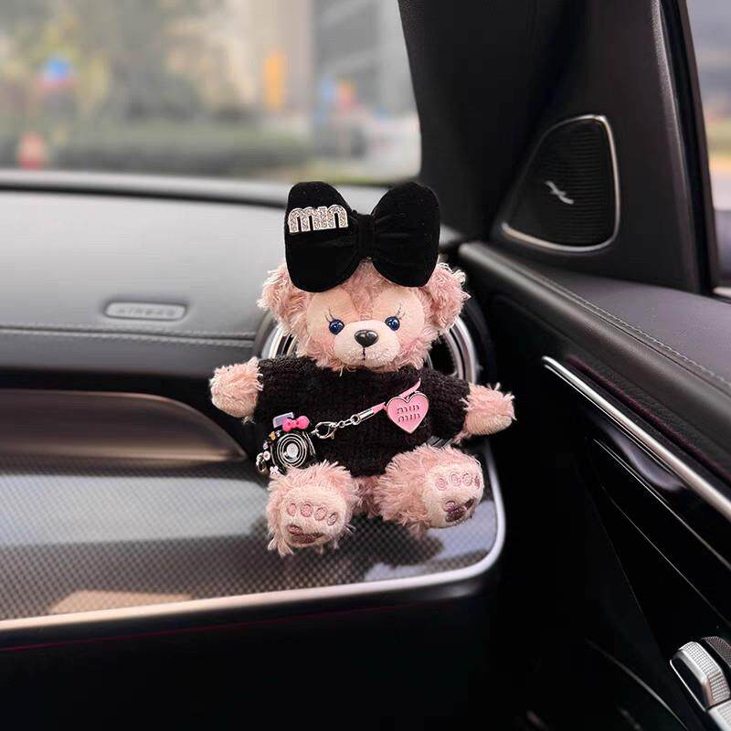 车载香薰汽车空调出风口装饰品2025新款雪莉玫可爱摆件车内香氛女