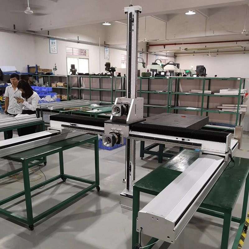 丝杆模组龙门四轴机械手线性悬臂模组龙门桁架齿条滑台升降机械手图片
