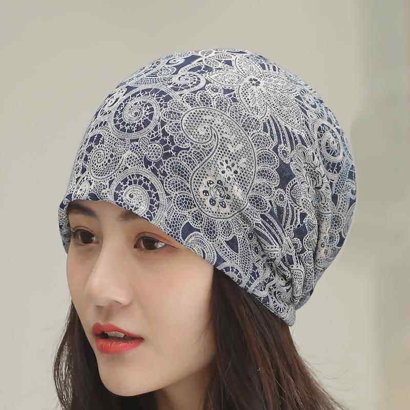 丝巾帽子夏季春薄款透气孕妇月子堆堆帽女生棉纱睡帽包头帽头巾帽