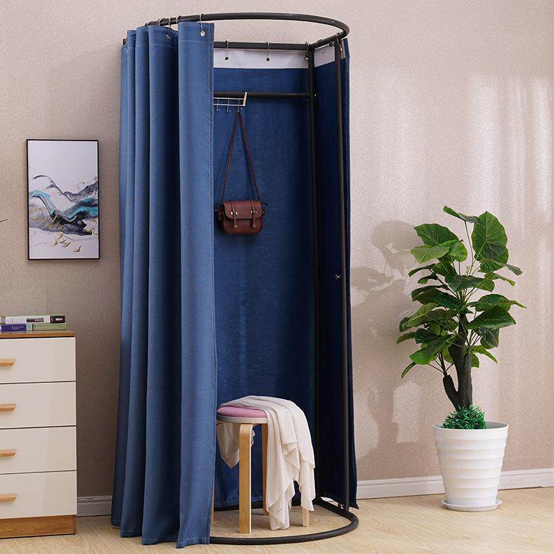 服装店商场试衣间户外简易移动换衣间临时可拆卸展示架更衣室门帘