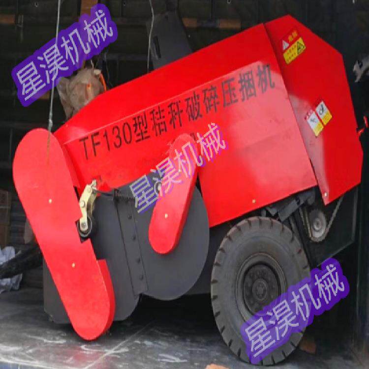 农用玉米秸秆捆草粉碎捡拾打包机牧草黄青储机打捆机高密度