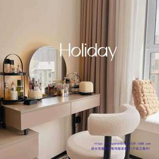 梳妆镜台式化妆镜三色氛围灯背光镜子大理石底镜子简约镜