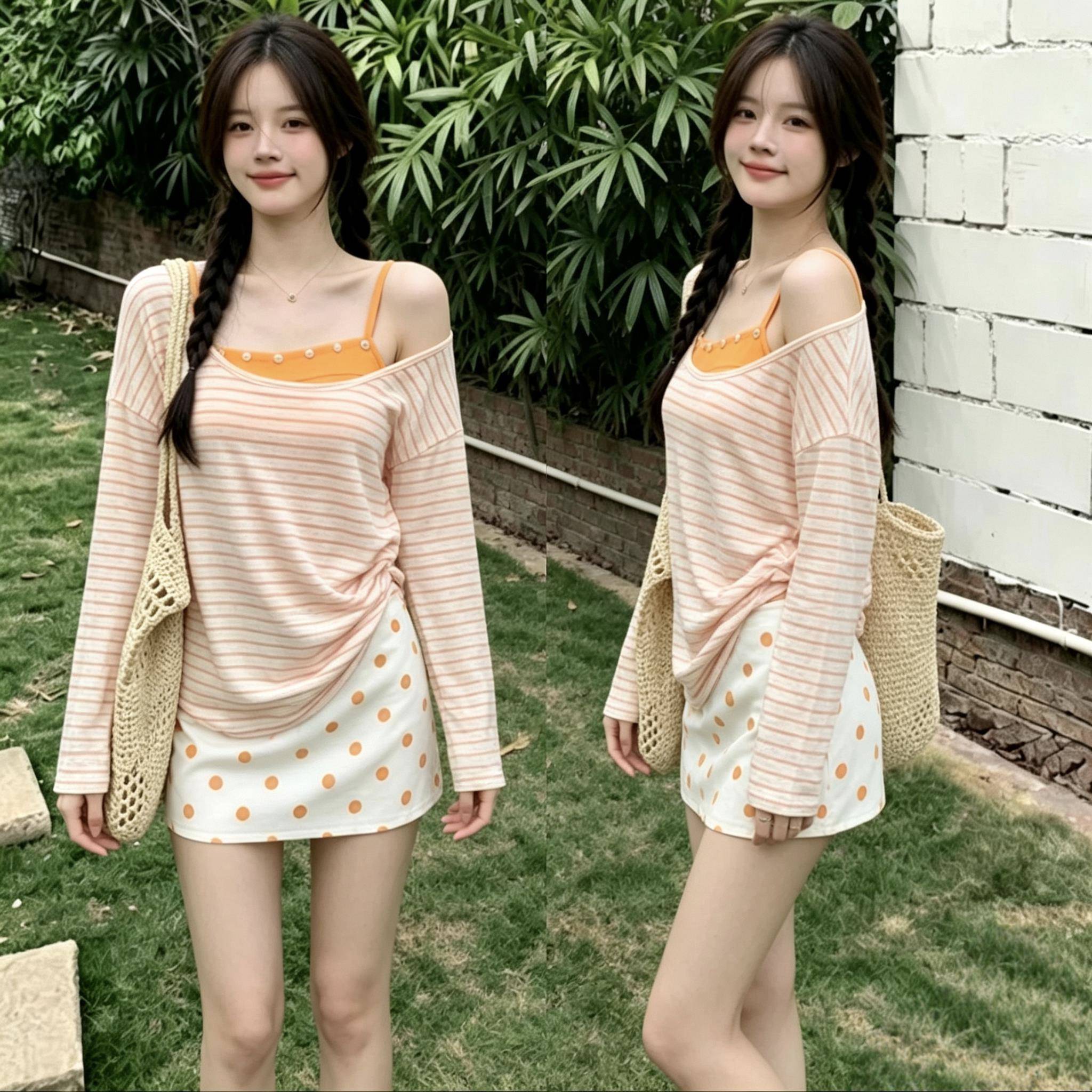 泳衣女高级感两件式裙式比基尼三件套小胸聚拢遮肚显瘦0829z