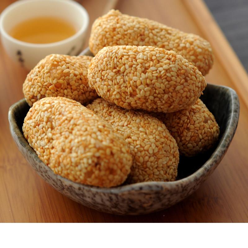福建麻粩台湾健康芝麻枣老人零食小吃250g袋装