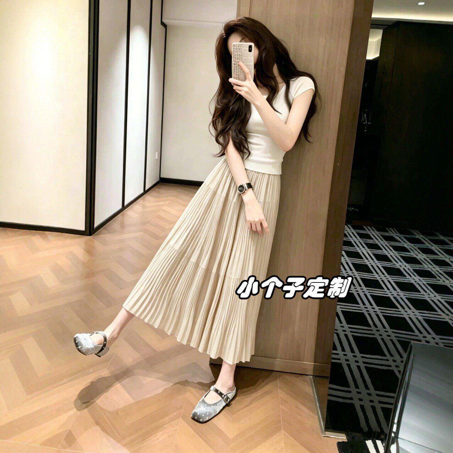 适合150小个子女装穿搭一整套2026新款独特漂亮半身裙套装女夏145