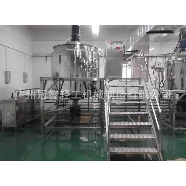 1000L蒸汽加热洗发水搅拌罐液洗锅反应搅拌锅洗发水质乳化均罐