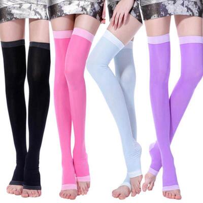 Compression Stockings Open Toe Knee Socks Varicose Ve Treat