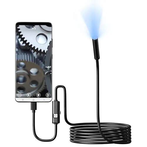 7.0MM TYPE-C Endoscope Camera IP67 Waterproof 6 LEDs USB And